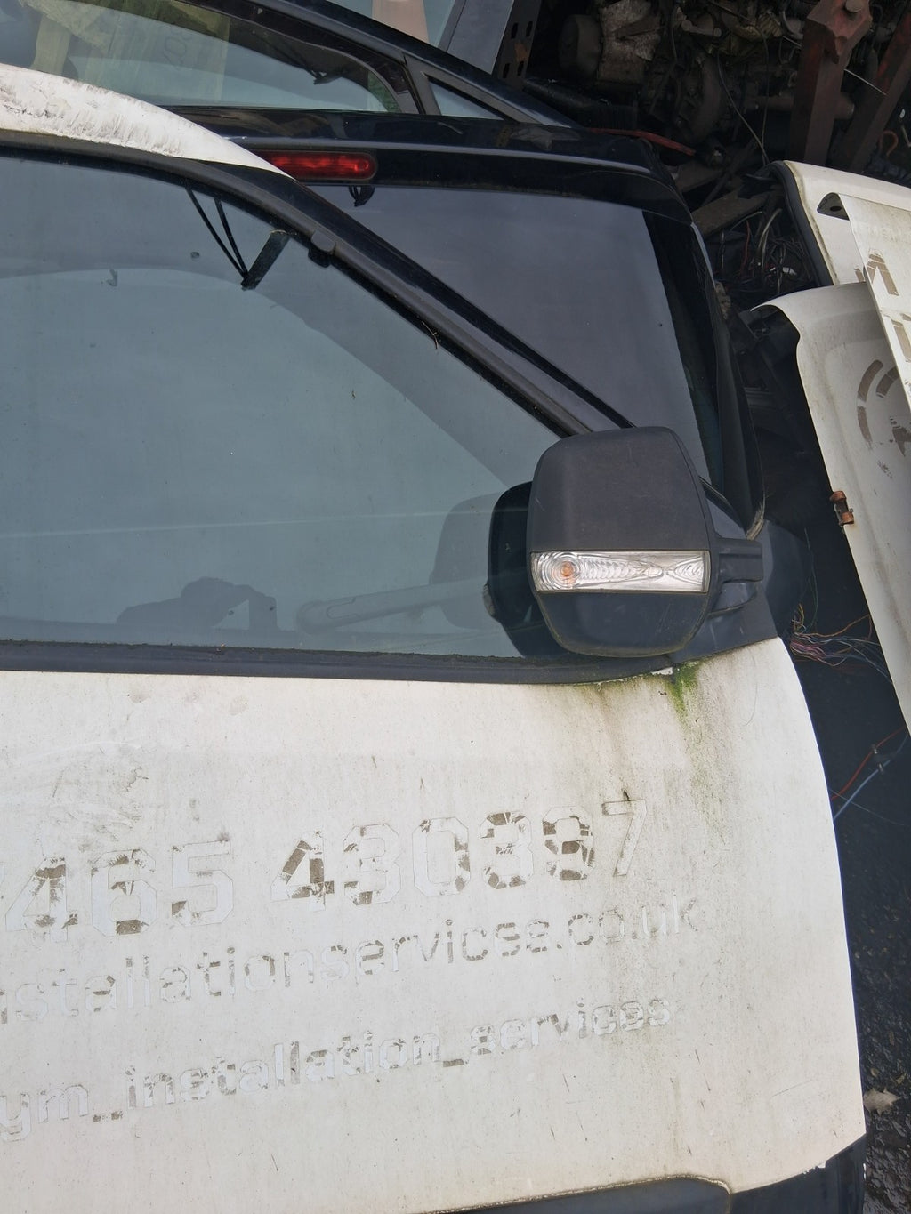 2013 FIAT DOBLO MK2 OSF DRIVER SIDE FRONT RIGHT COMPLETE DOOR WITH WING MIRROR