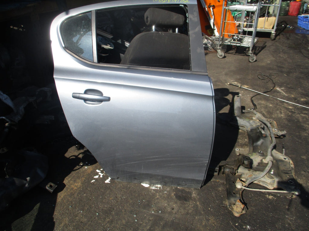 VAUXHALL CORSA E 2018 5 DOOR OSR DRIVER SIDE REAR DOOR GREY