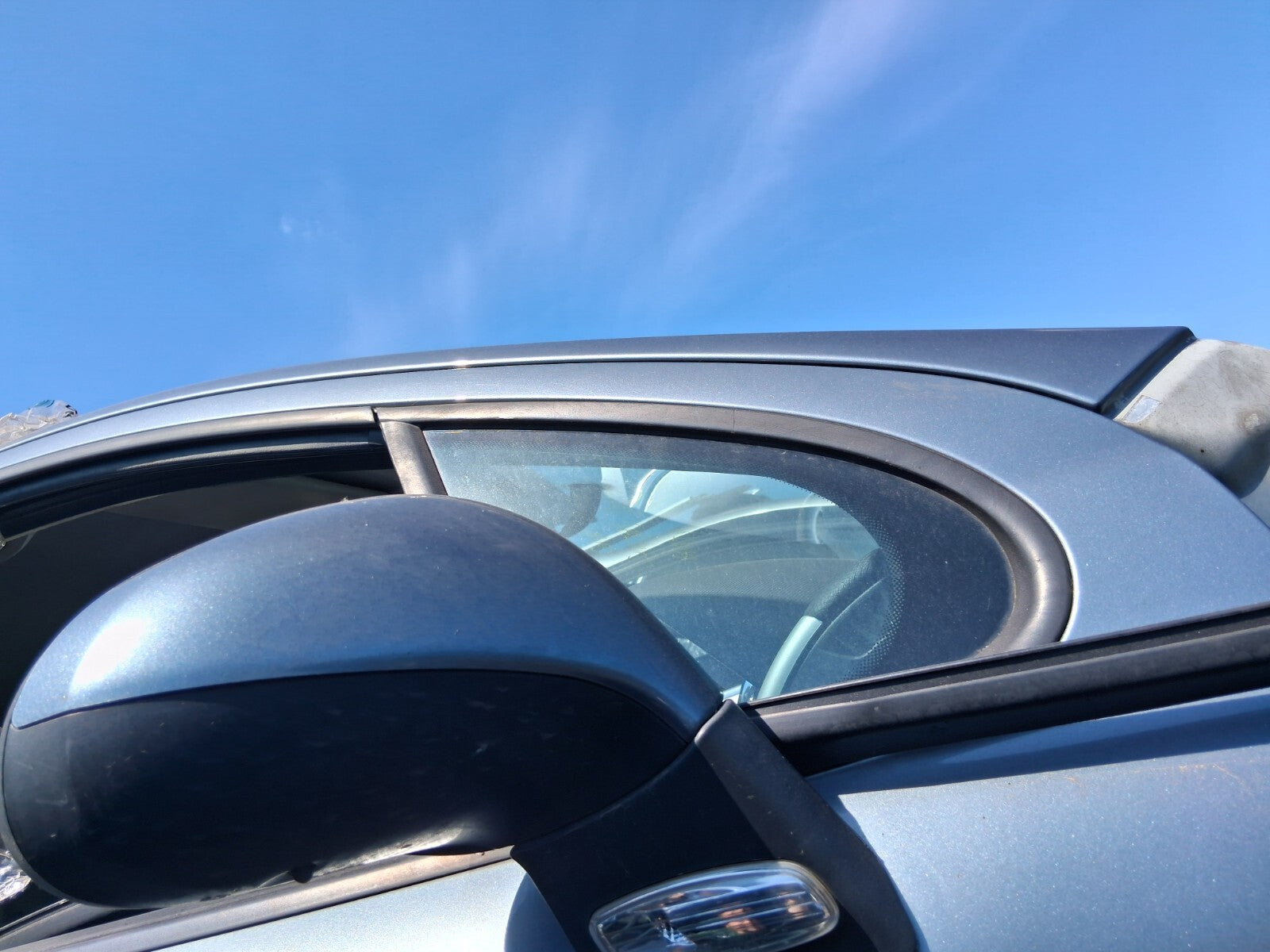 2009 PEUGEOT 207 OS DRIVER SIDE ELECTRIC WING MIRROR GREY
