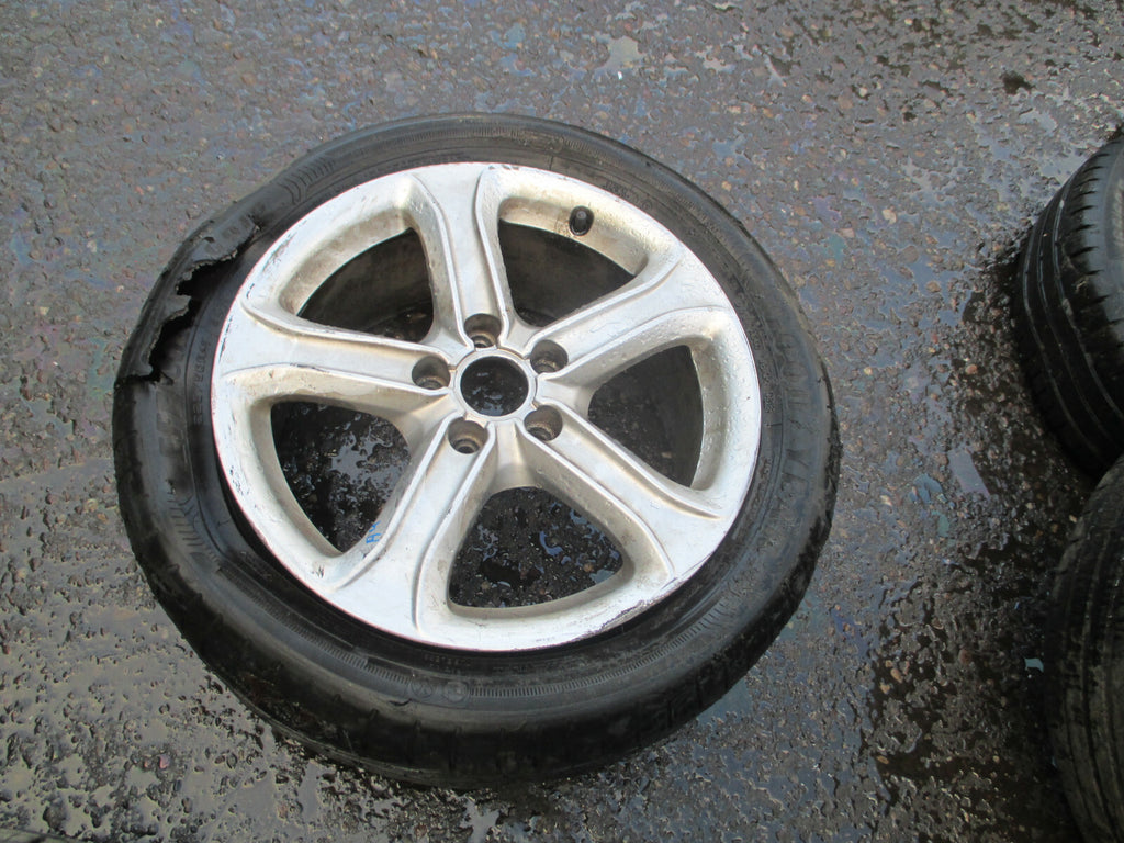 AUDI A4 B8 2014 17 INCH 5 SPOKE ALLOY WHEEL 225/50R17 TYRE DAMAGED