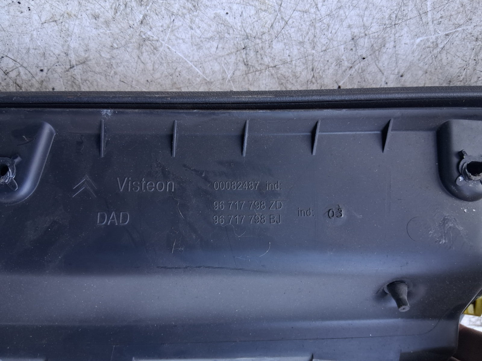 2013 CITROEN C4 MK2 NS PASSENGER SIDE STORAGE COPARTMENT GLOVEBOX