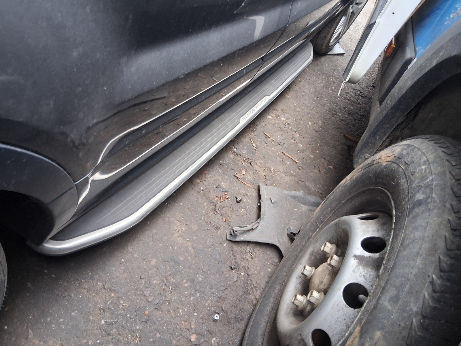 2016 RANGE ROVER LANDROVER EVOQUE L538 SIDE STEP METAL BARS RAILS PAIR