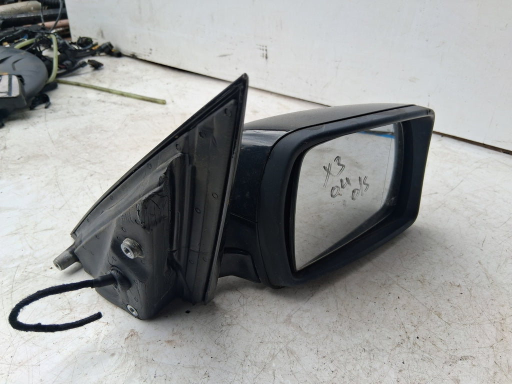 2004 BMW X3 E83 OSF DRIVER SIDE FRONT ELECTRIC WING MIRROR BLACK