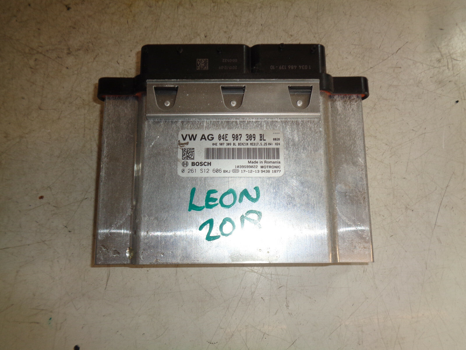 SEAT LEON MK3 2018 1.2 PETROL ENGINE ECU CONTROL MODULE UNIT 04E907309BL