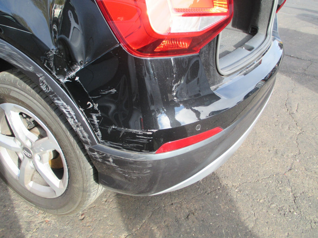 AUDI Q2 MK1 2020 COMPLETE REAR BUMPER & LOWER TRIM DIFFUSER BLACK