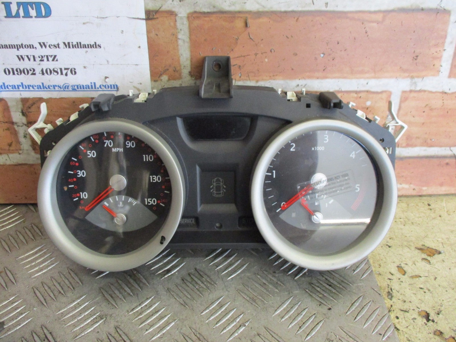 RENAULT MEGANE CC MK2 2004 1.9 DCI SPEEDO CLOCKS INSTRUMENT CLUSTER 8200399699