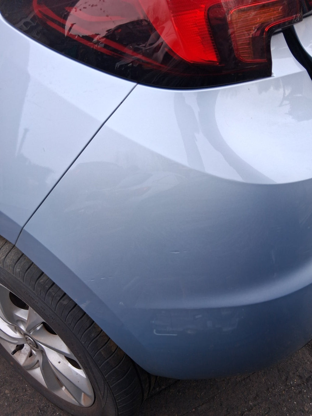 2019 VAUXHALL ASTRA K REAR COMPLETE BUMPER MAGNETIC SILVER METALLIC Z189