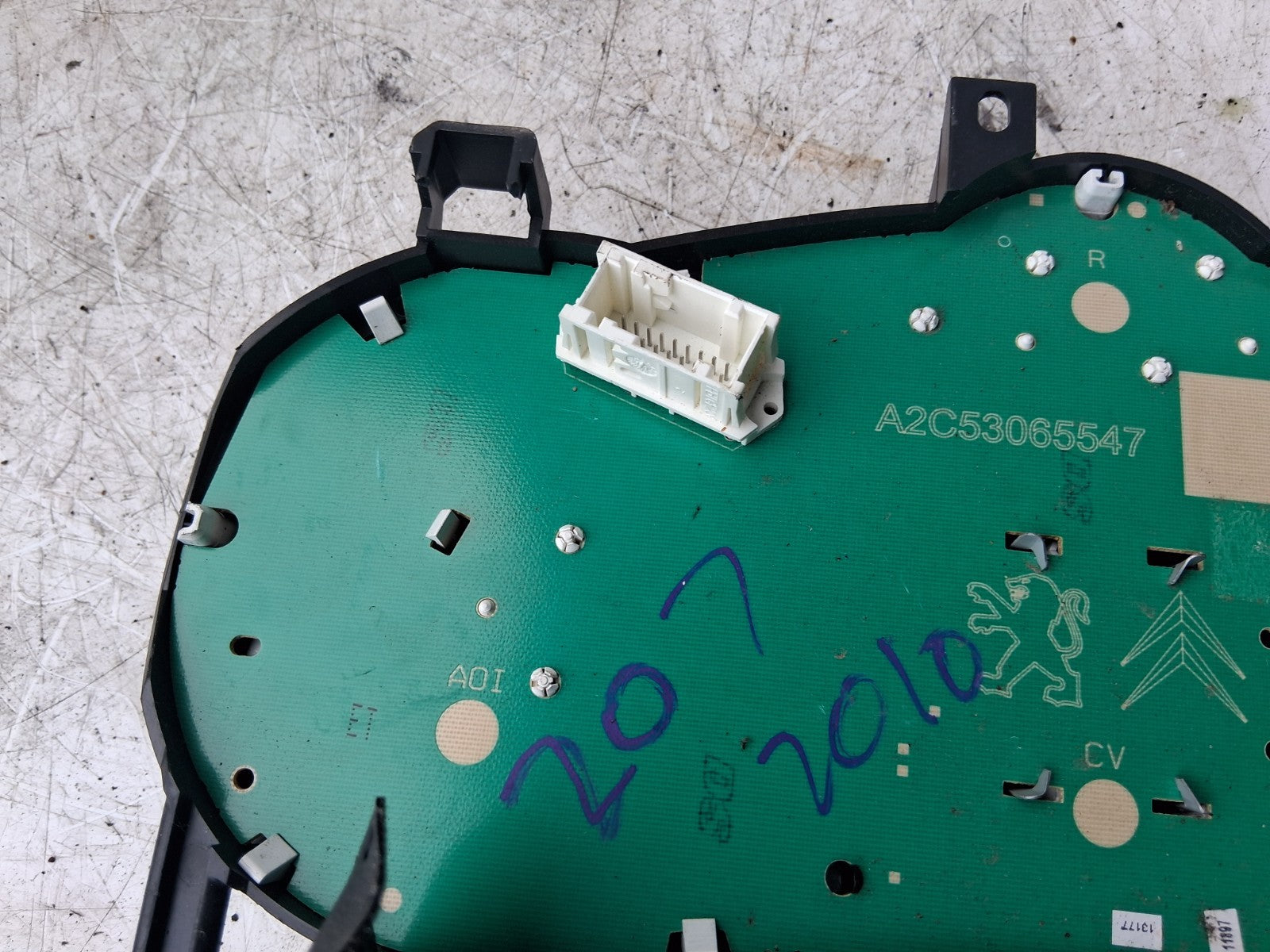 2010 PEUGEOT 207 SPEEDOMETER SPEEDO INSTRUMENT CLUSTER A2C53065547