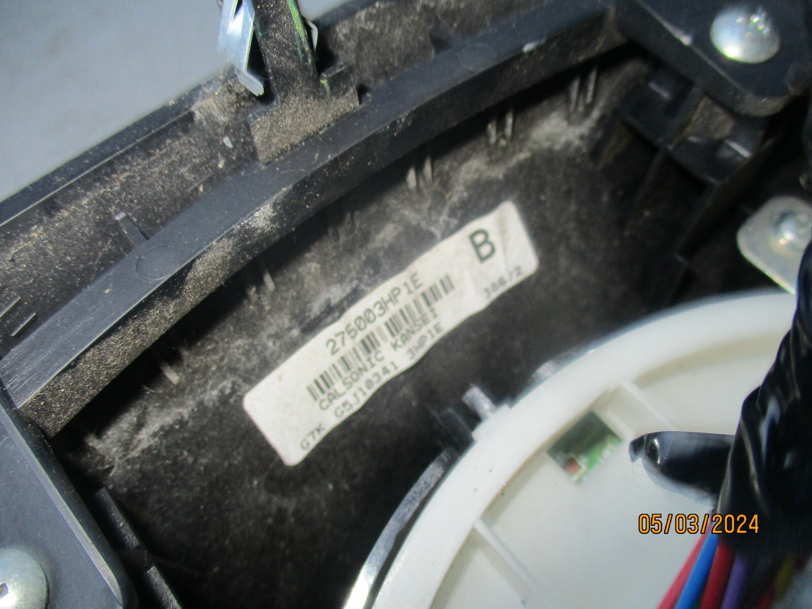 NISSAN MICRA K12 2010 HEATER AC CLIMATE CONTROL PANEL 275S23HP1E