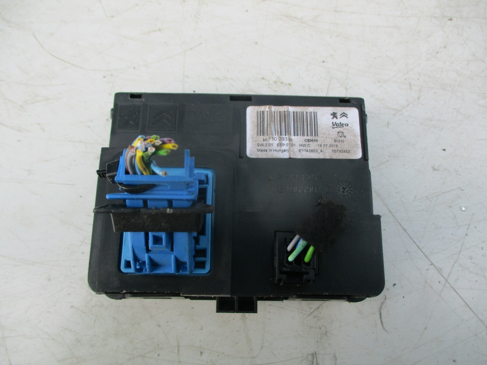 CITROEN C4 CACTUS 2015 SWITCHBOARD CLIMATE CONTROL ECU MODULE UNIT 9811039380