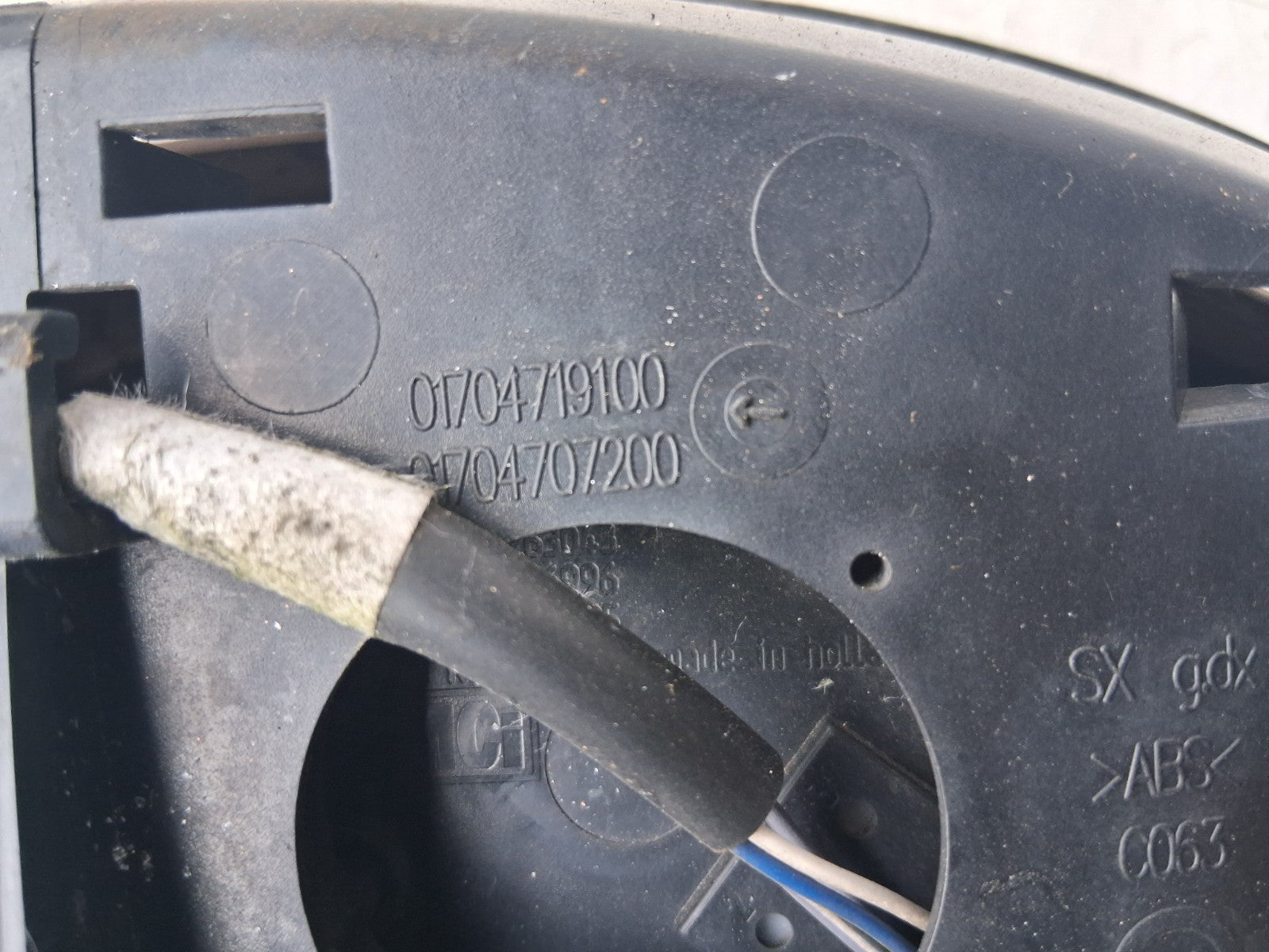 2010 FIAT 500 LOUNGE MK1 NSF PASSENGER SIDE FRONT LEFT WING MIRROR