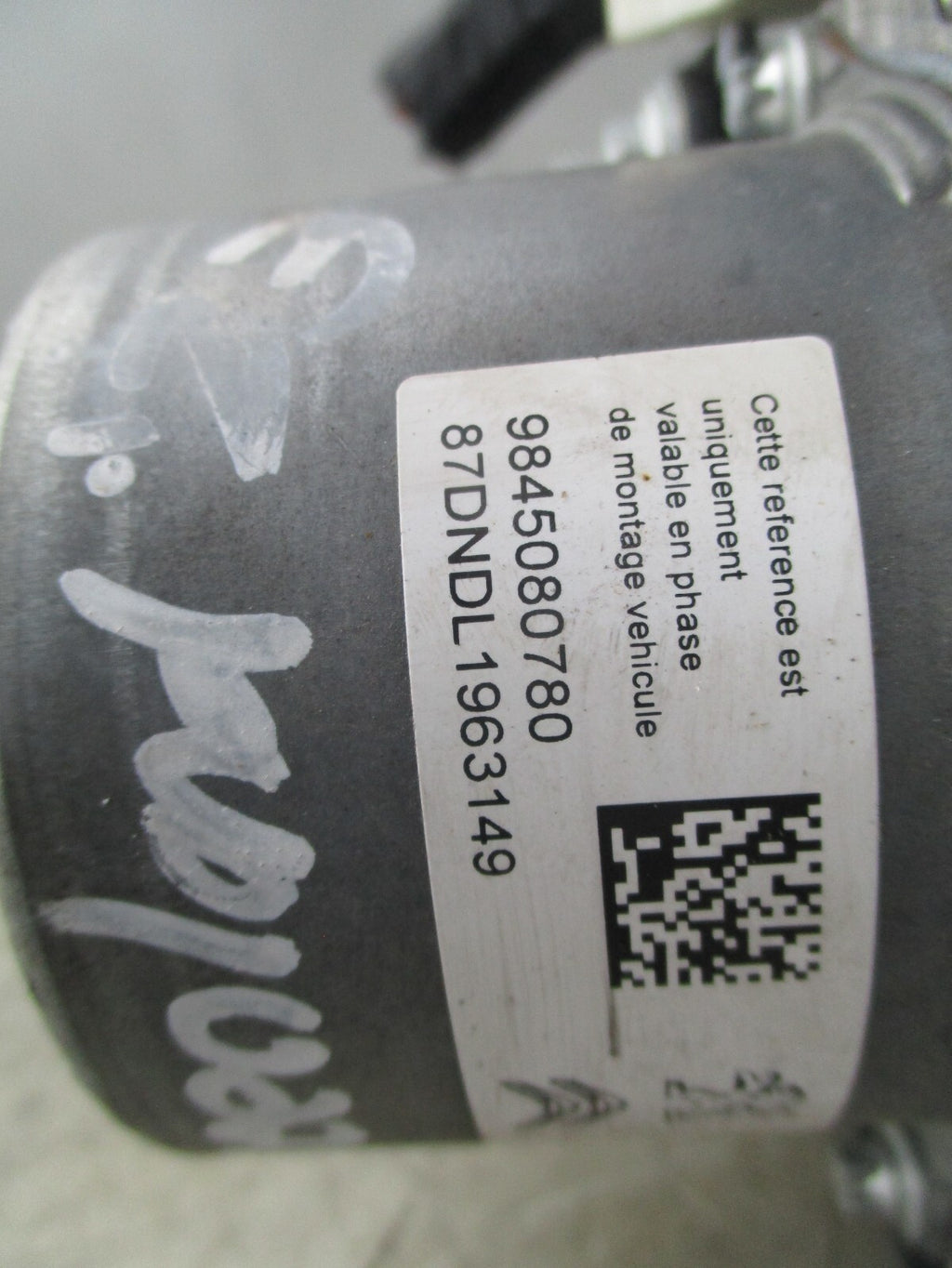 2023 PEUGOET PARTNER ABS PUMP & MODULATOR 9845080780