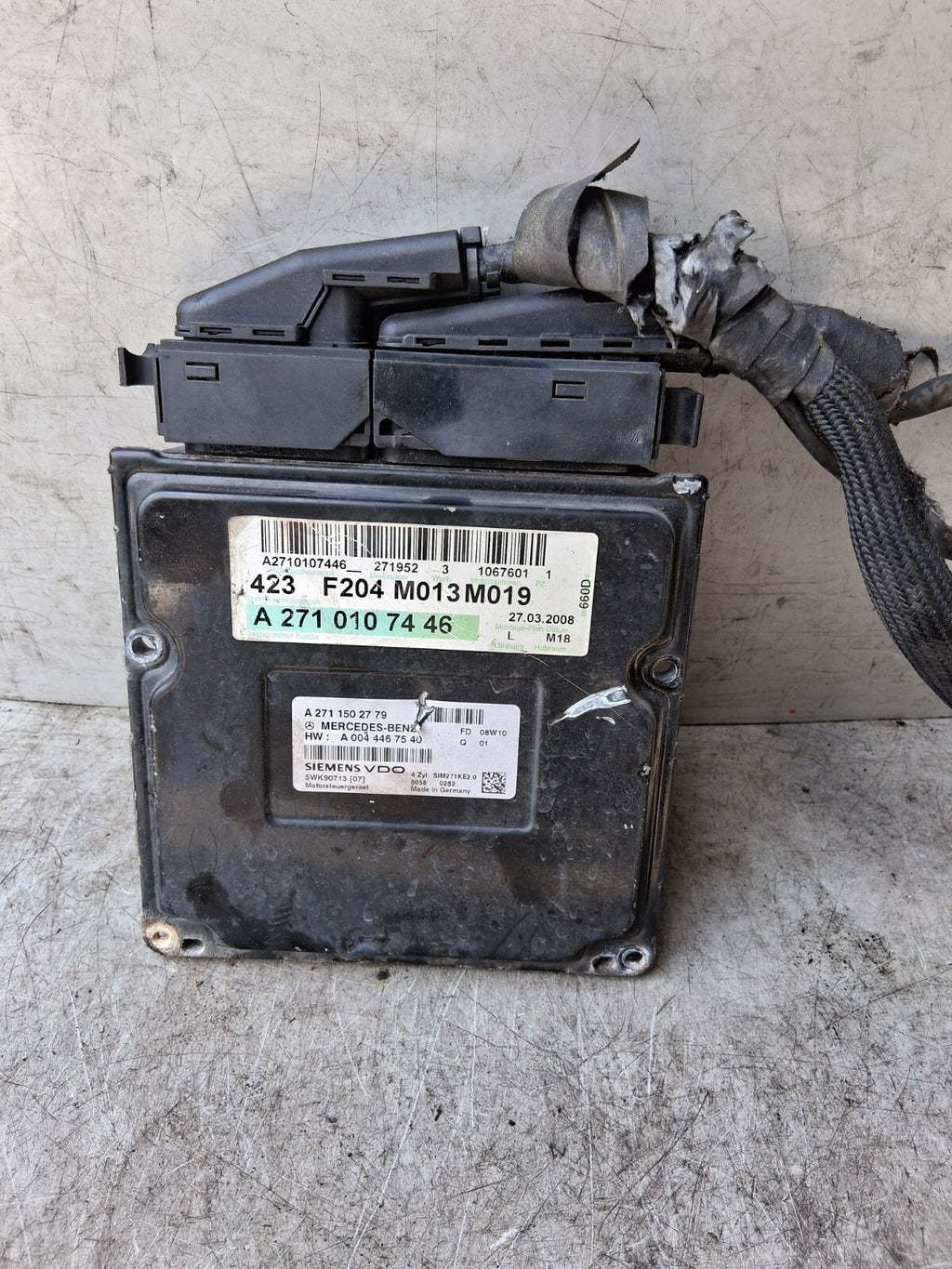 MERCEDES BENZ C CLASS W203 2006 ECU ENGINE CONTROL UNIT A2711502779
