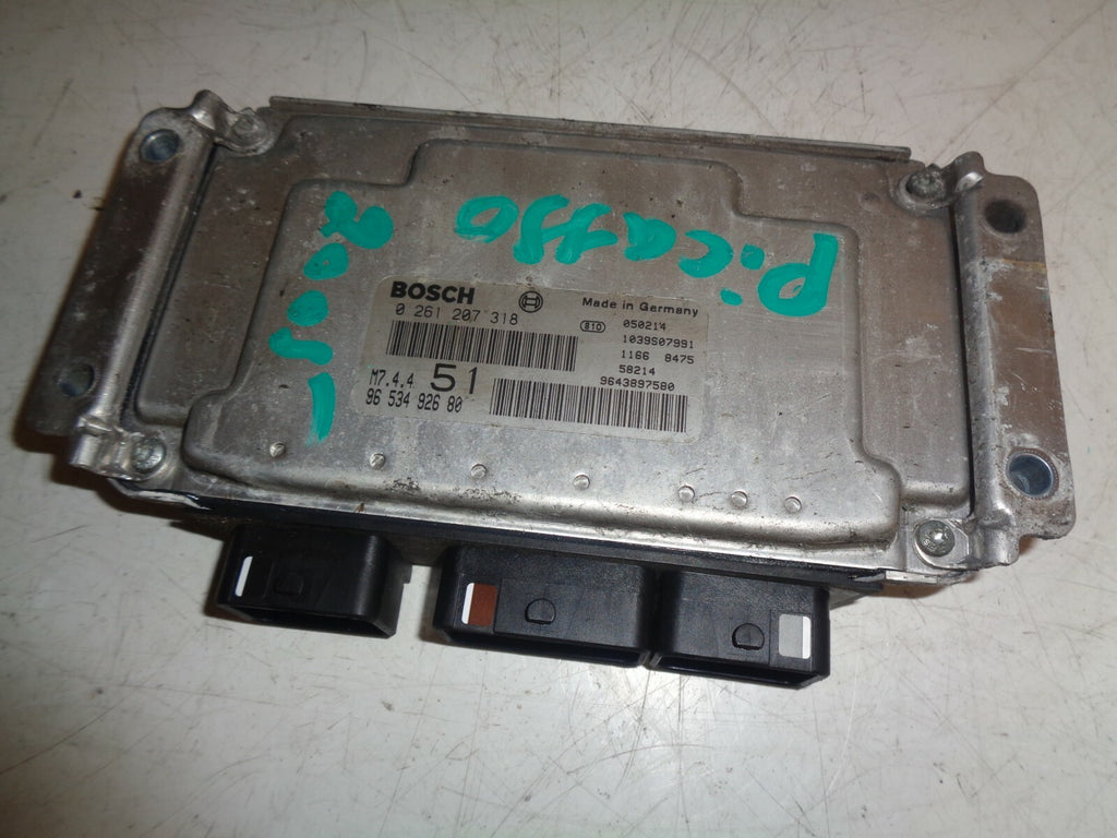 CITROEN XSARA PICASSO 2005 1.6 5 DOOR ECU ENGINE CONTROL MODULE 9653492680