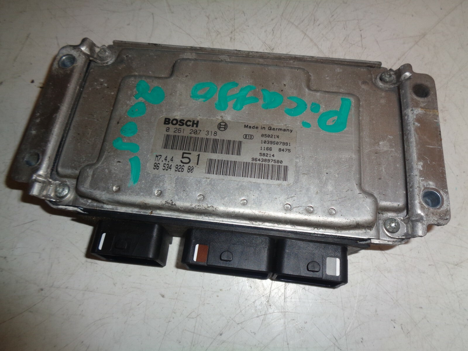 CITROEN XSARA PICASSO 2005 1.6 5 DOOR ECU ENGINE CONTROL MODULE 9653492680