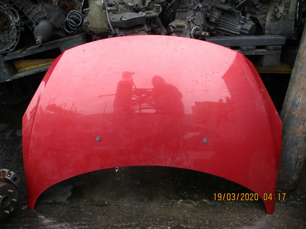 PEUGEOT 307 FACELIFT 2006 FRONT ENGINE BAY BONNET PANEL IN RED