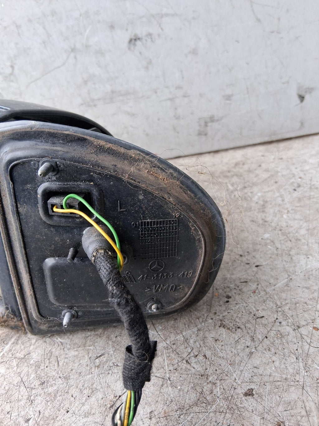 2008 MERCEDES BENZ E CLASS NS PASSENGER SIDE WING MIRROR 41-3133-419
