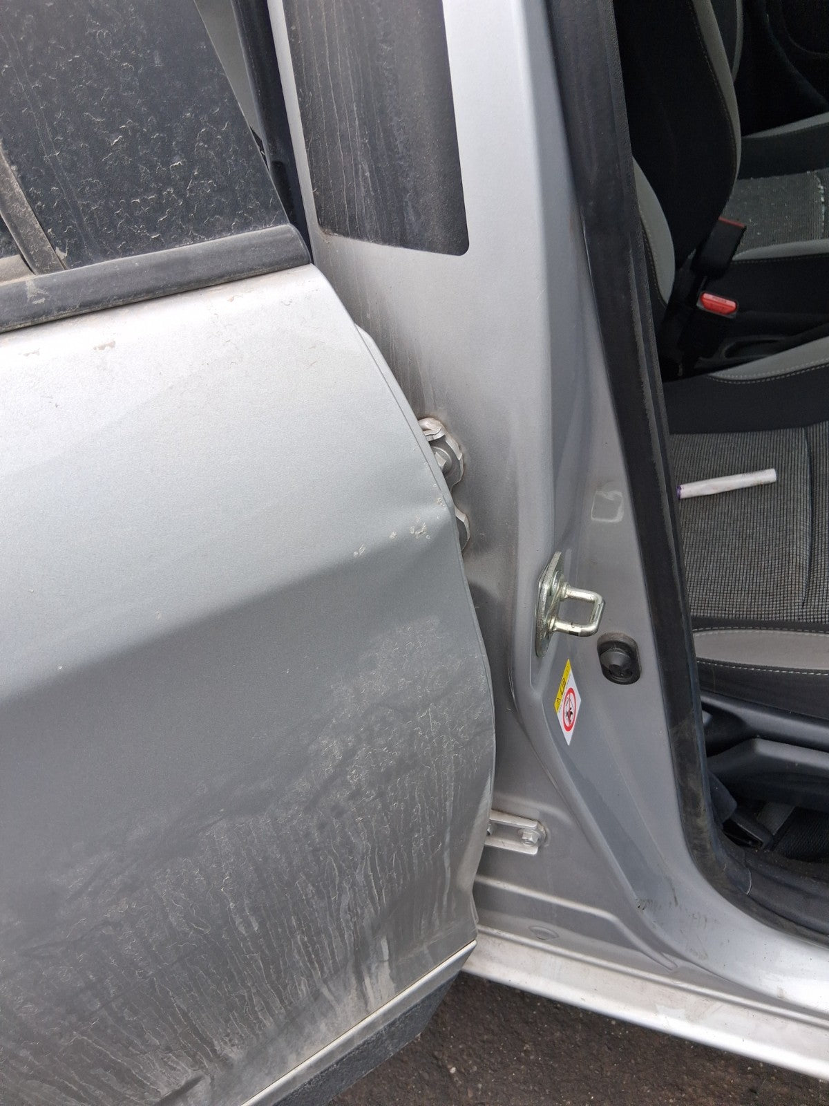 TOYOTA YARIS MK3 2019 OSR DRIVER SIDE REAR BARE DOOR SILVER 2SN