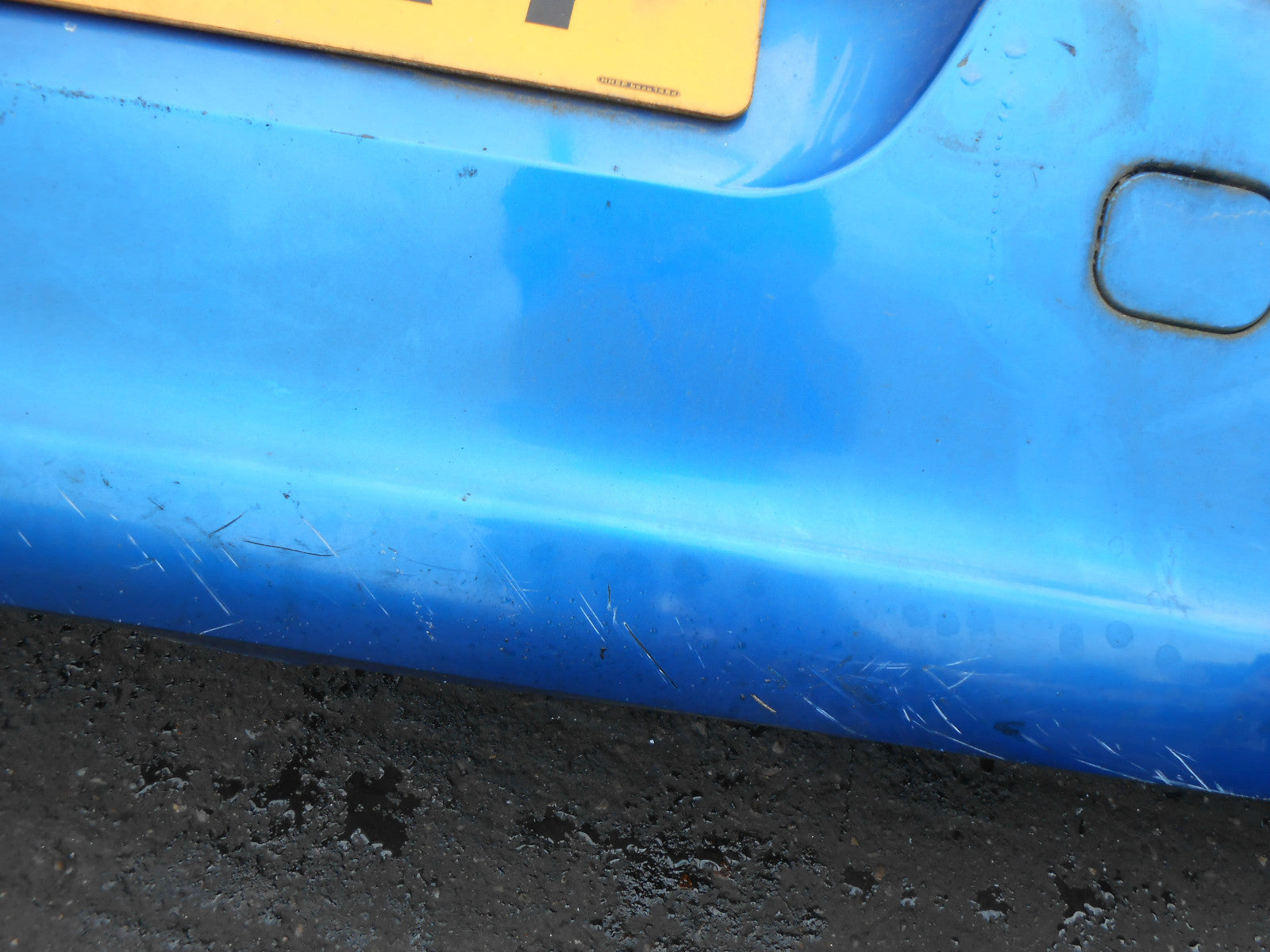 PEUGEOT 307 2004 PRE FACELIFT COMPLETE REAR BUMPER BLUE