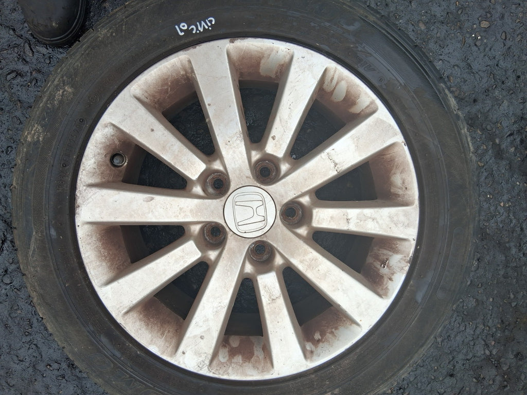 2005 HONDA CIVIC MK7 16 INCH ALLOY WHEEL WITH TYRE 205/55R16