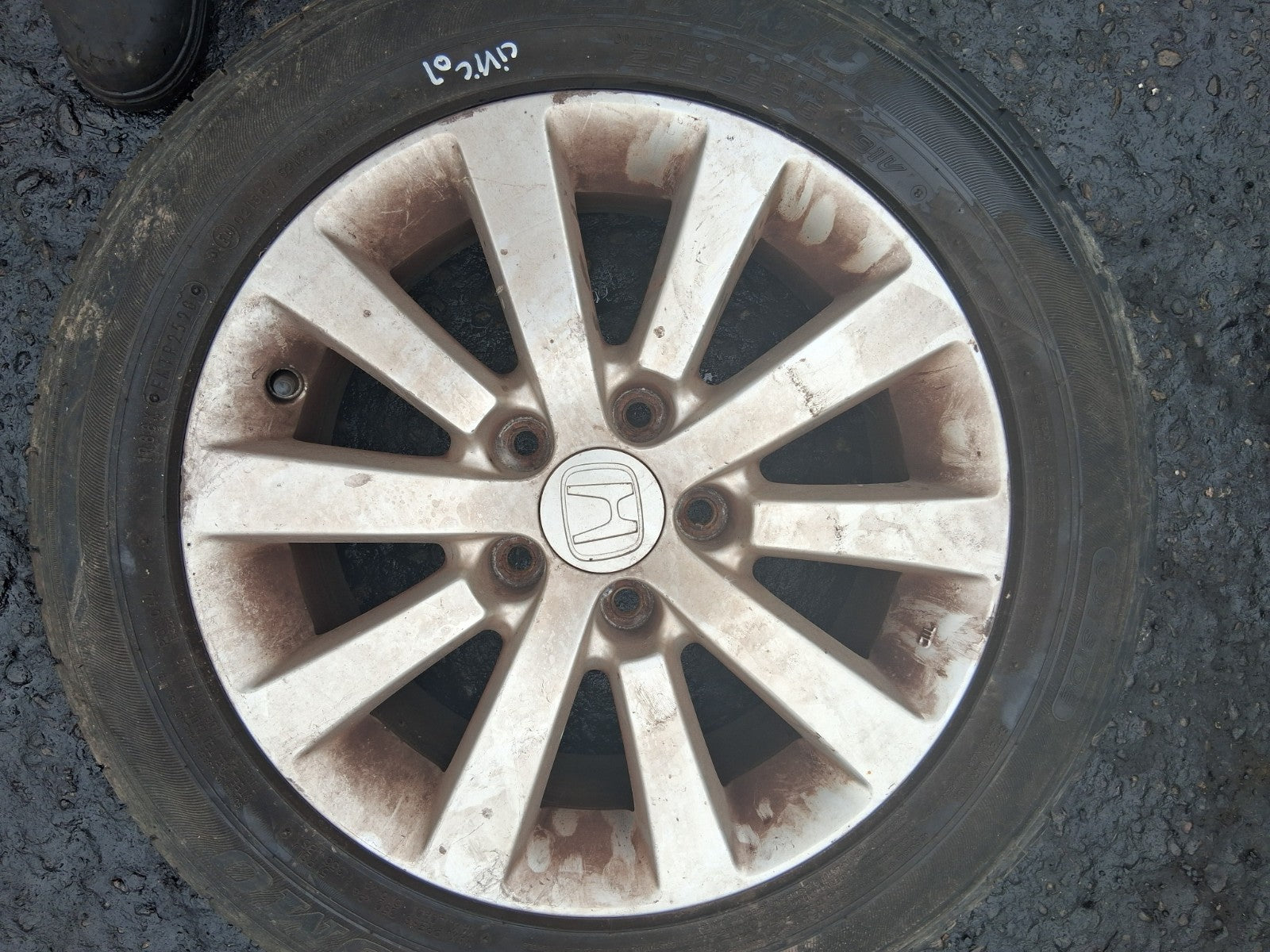 2005 HONDA CIVIC MK7 16 INCH ALLOY WHEEL WITH TYRE 205/55R16
