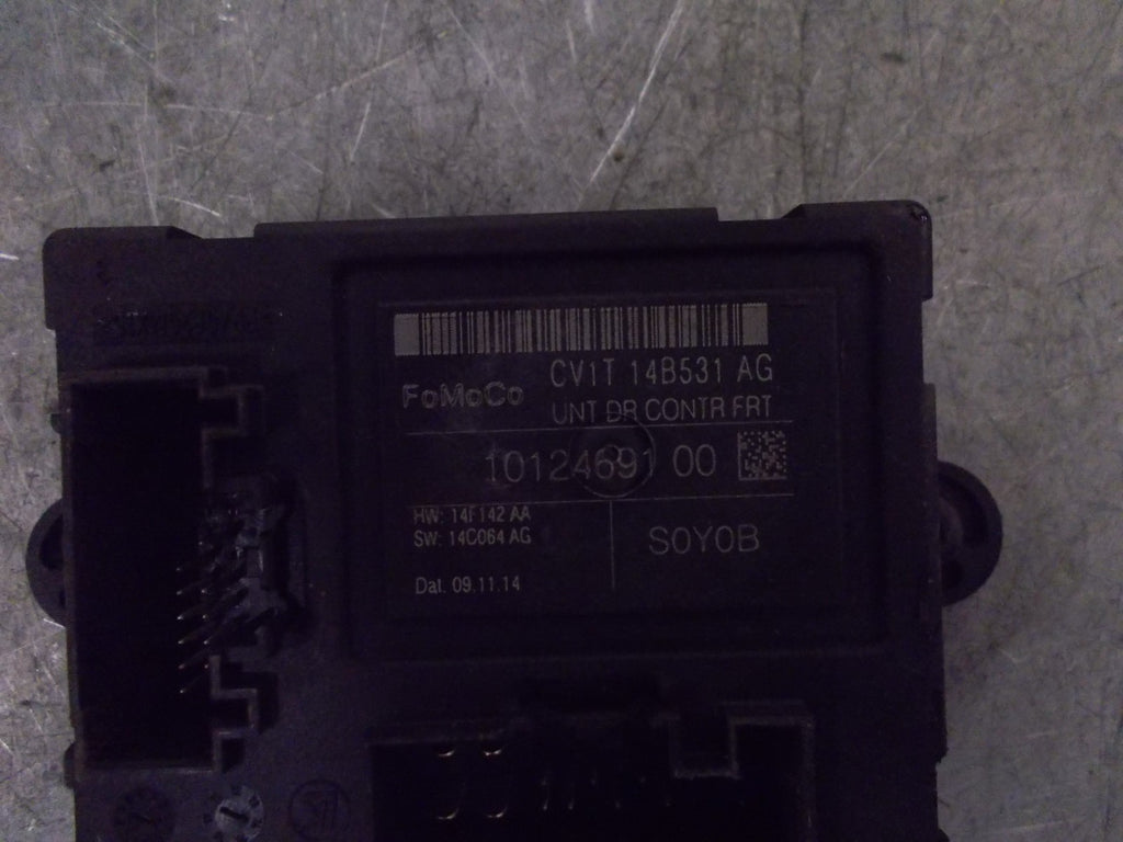 FORD FIESTA 2014 MK7.5 7 FRONT DOOR CONTROL MODULE CV1T14B541AG