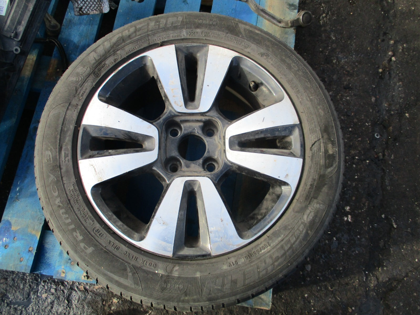 2020 CITROEN C3 MK3 16 INCH ALLOY WHEEL & TYRE DIAMOND CUT 205/55R16 9813075077