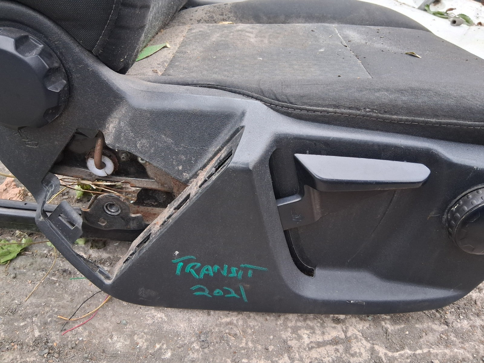 2021 FORD TRANSIT 350 MK8 OSF DRIVER SIDE FRONT RIGHT COMPLETE SEAT FABRIC