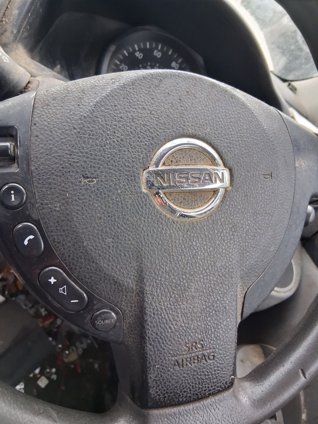 2018 NISSAN NV200 STEERING WHEEL AIRBAG BLACK