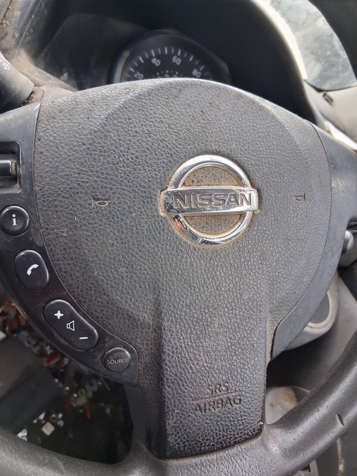 2018 NISSAN NV200 STEERING WHEEL AIRBAG BLACK