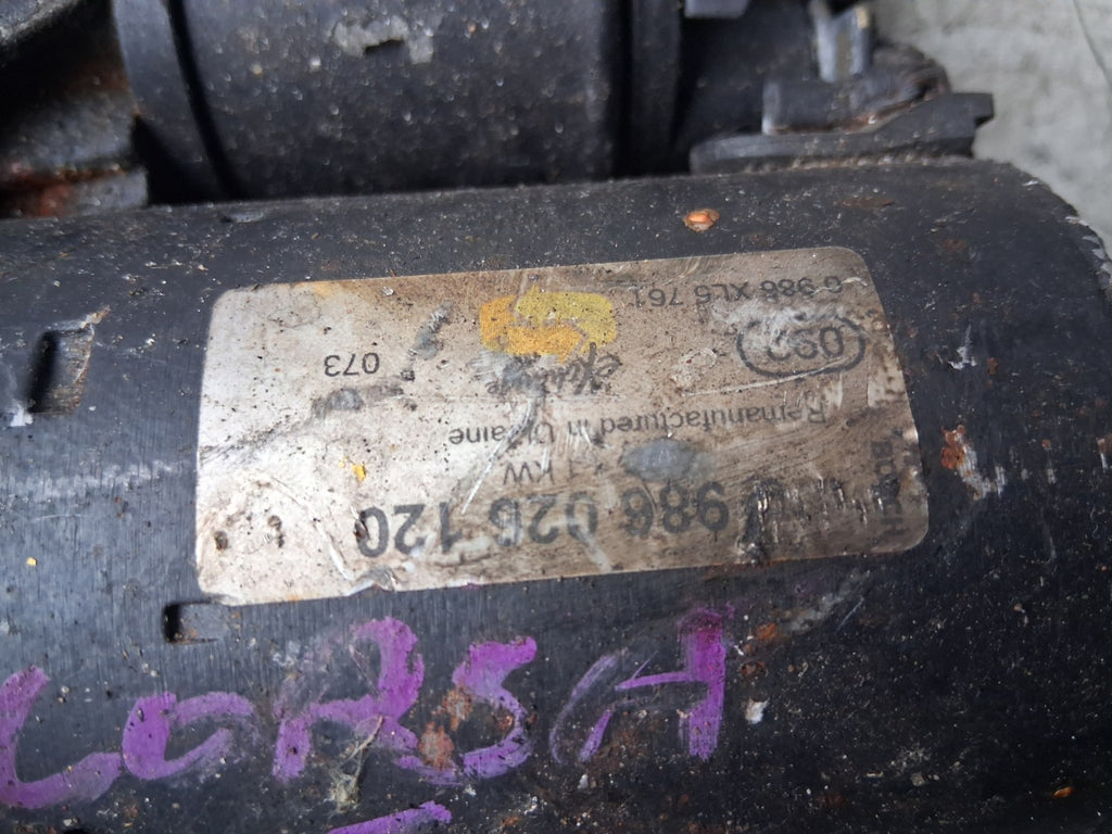 2018 VAUXHALL CORSA E MK4 1.4 PETROL STARTER MOTOR 986026120