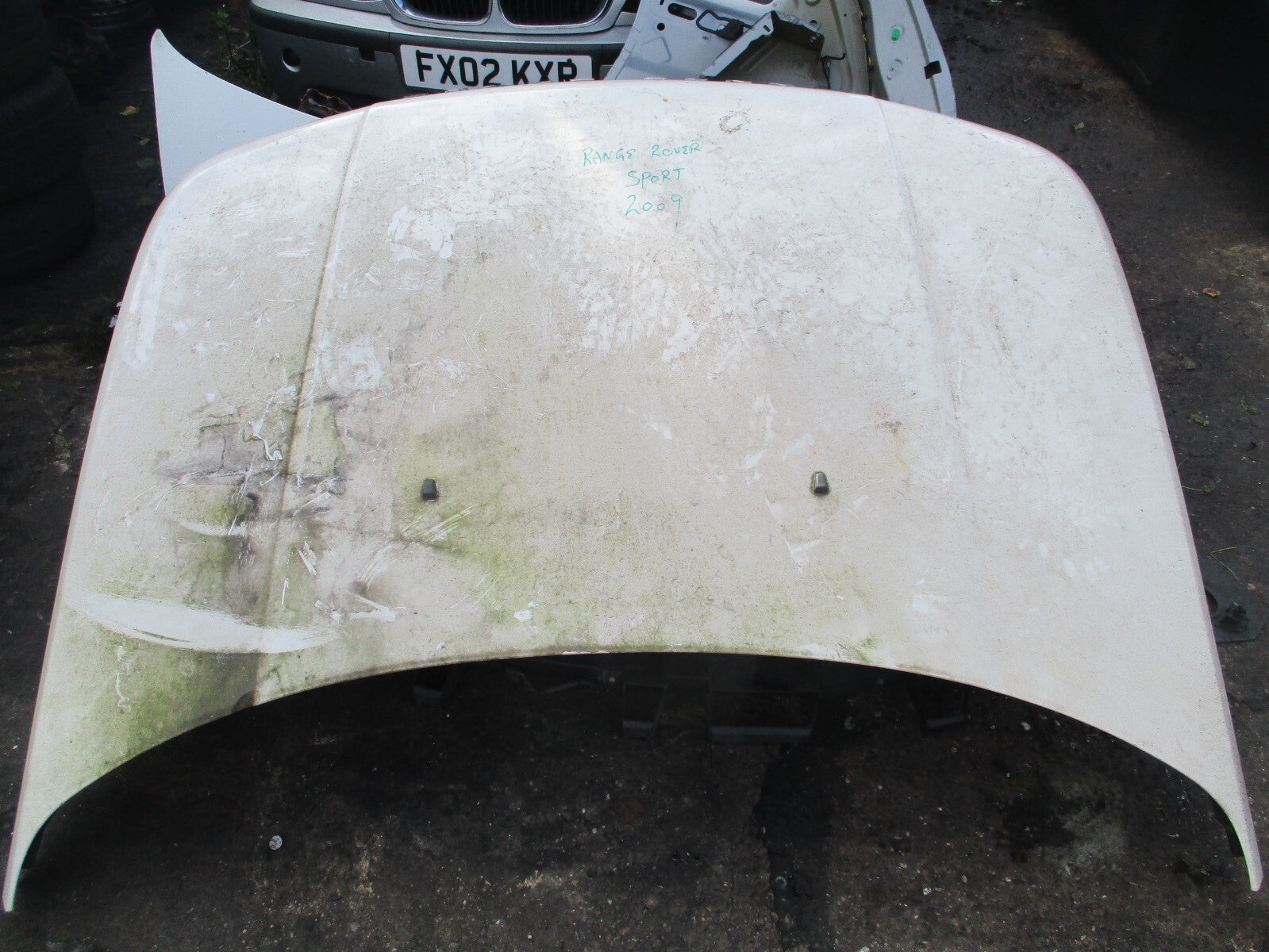 2009 RANGE ROVER SPORT l320 FRONT BONNET HOOD ALASKA WHITE LRC 909