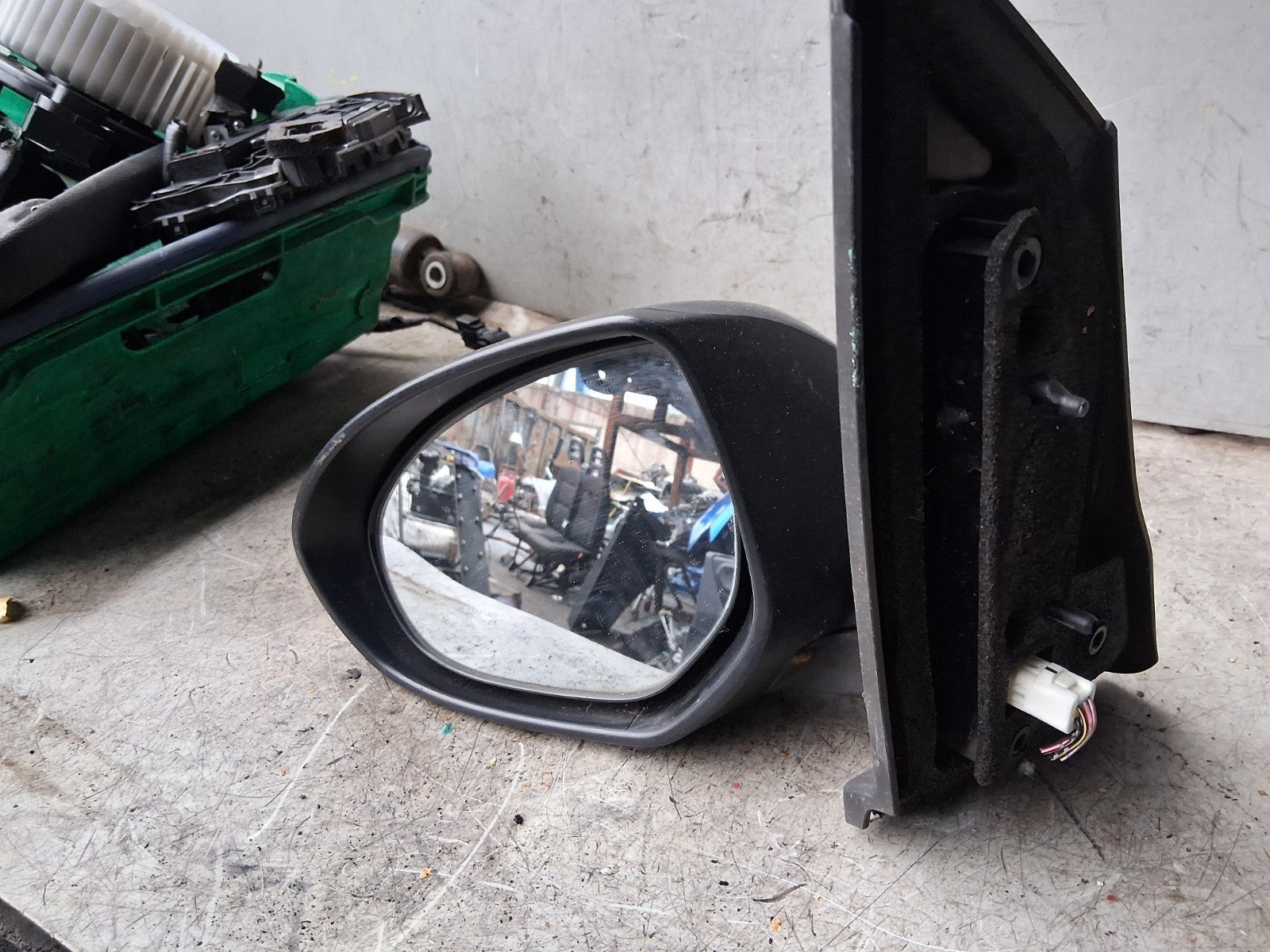 2008 MAZDA 6 NSF PASSENGER SIDE FRONT WING MIRROR GREY E4022683