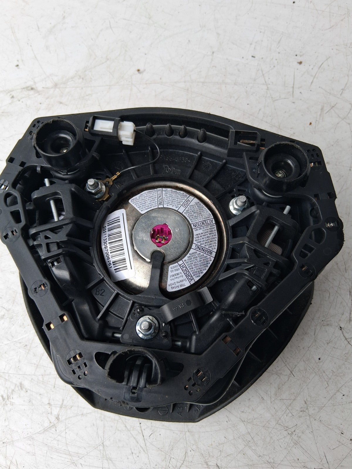 2020 FIAT FIORINO MK3 OSF STEERING WHEEL AIRBAG UNIT 07354968570