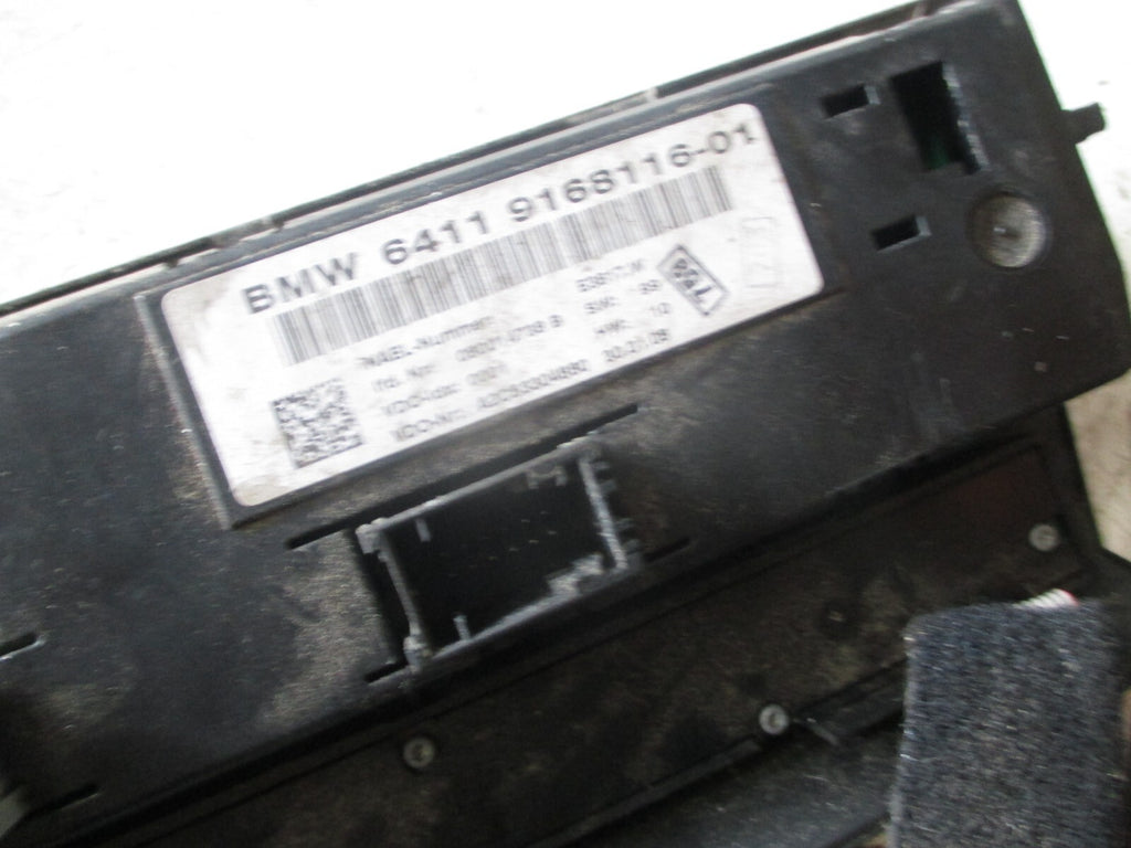 BMW 3 SERIES E90 2008 HEATER AC CLIMATE CONTROL SWITCH PANEL 9168116