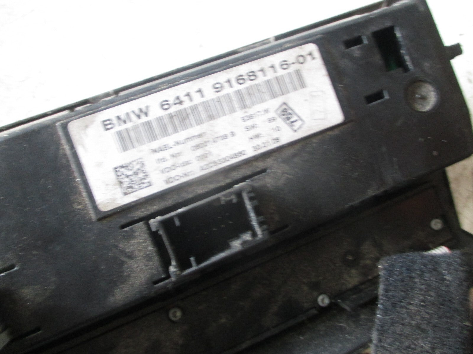 BMW 3 SERIES E90 2008 HEATER AC CLIMATE CONTROL SWITCH PANEL 9168116