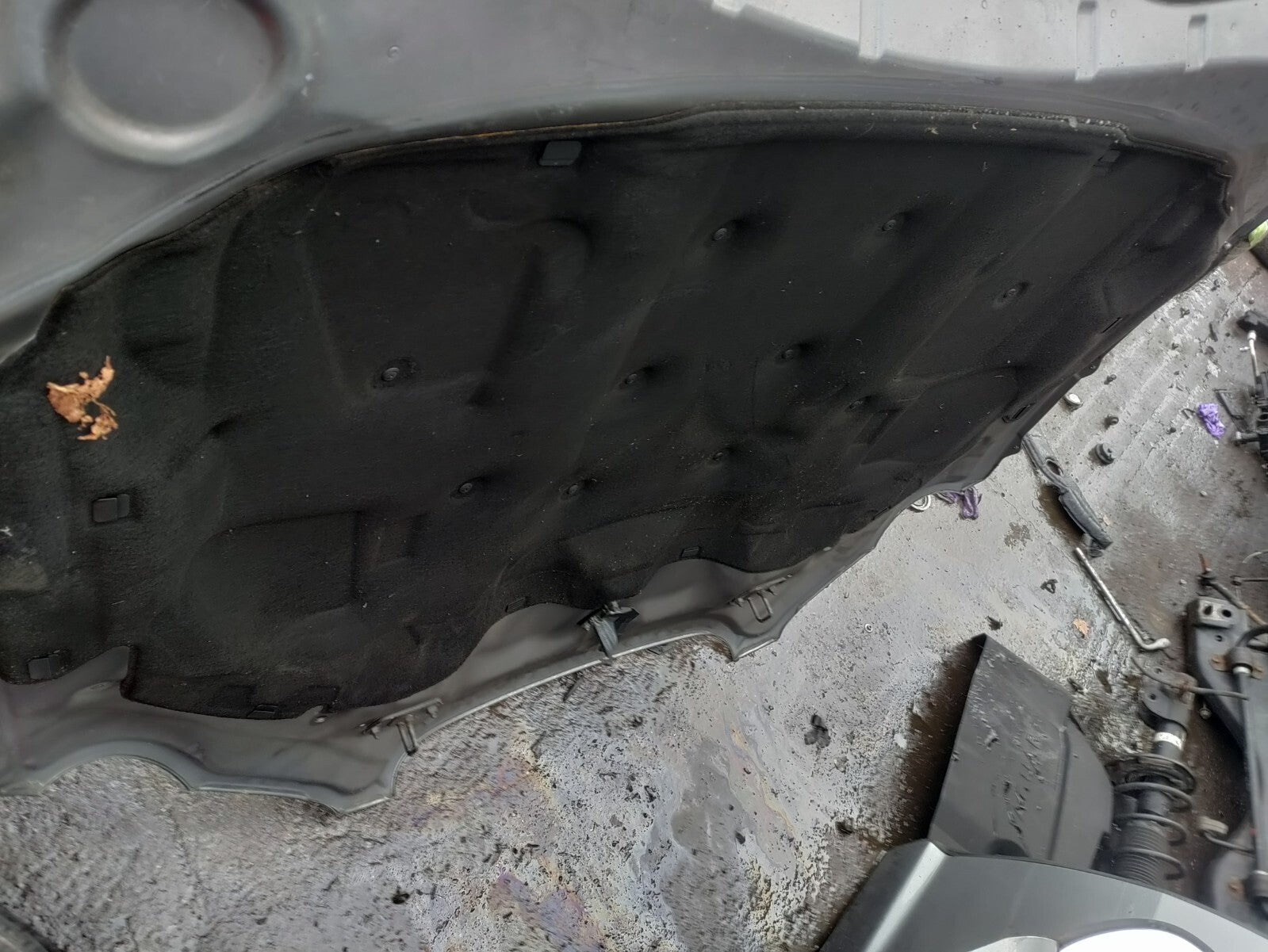 2009 JAGUAR XF X250 FRONT BONNET HOOD PANEL SILVER