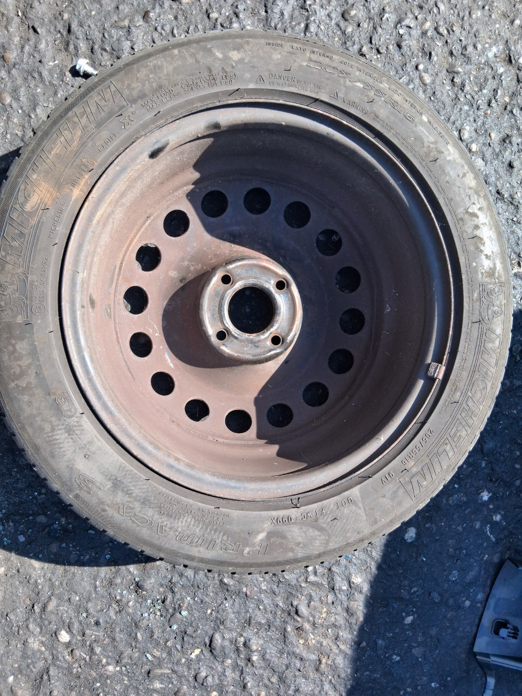 2013 CITROEN C4 MK2 16 INCH STEEL WHEEL WITH TYRE 205/55R16