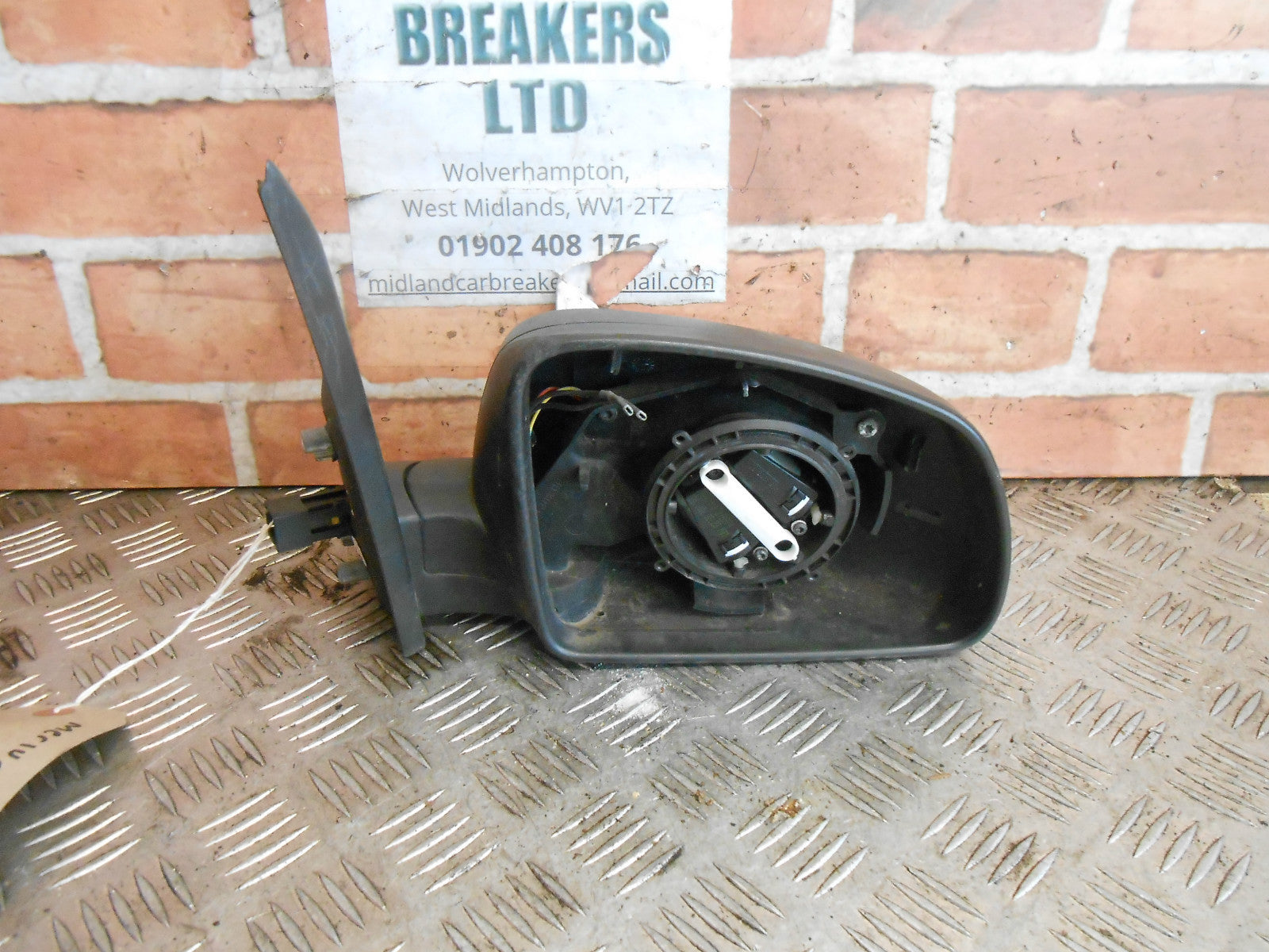 VAUXHALL MERIVA A 2004 OS DRIVER SIDE ELECTRIC DOOR WING MIRROR NO GLASS