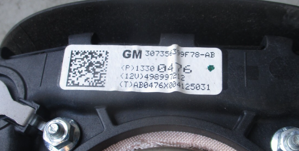 VAUXHALL MERIVA B  2014 STEERING WHEEL AIRBAG