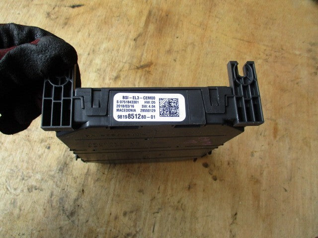 CITROEN C4 CACTUS 2018 FUSE RELAY BOX 9819851280