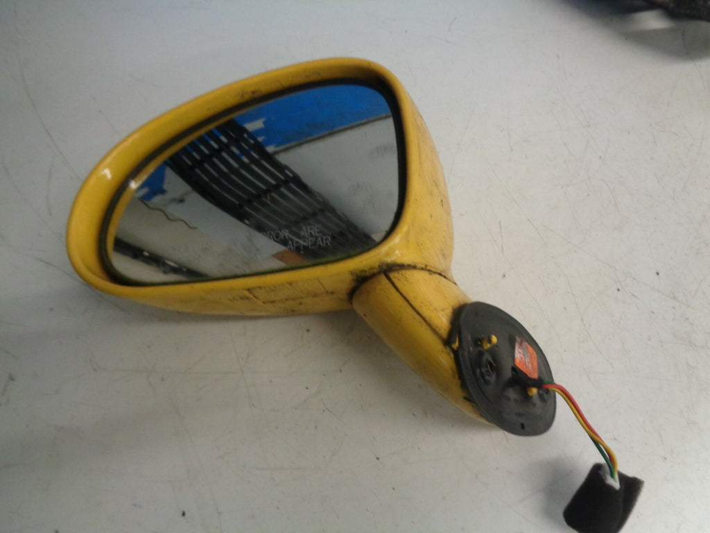 CHEVROLET MATIZ 2009 NSF PASSENGER SIDE FRONT DOOR WING MIRROR YELLOW