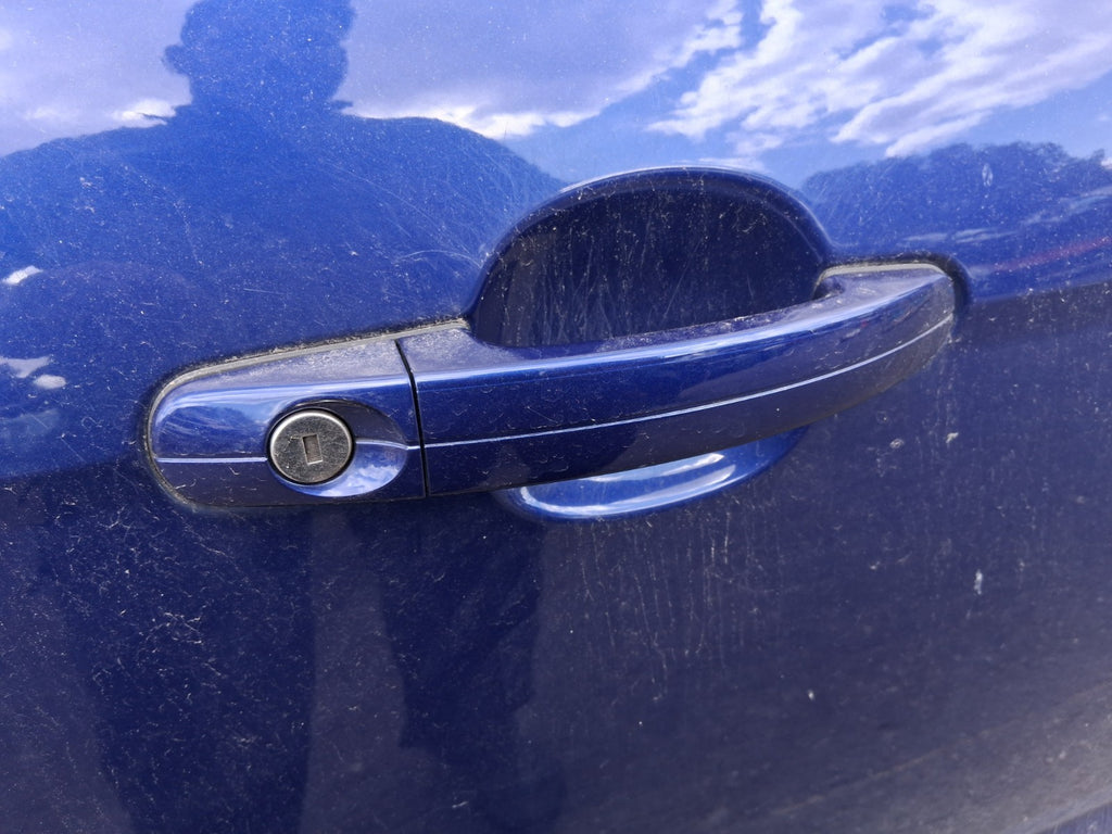 2015 FORD FOCUS MK3 HATCHBACK OSF DRIVER SIDE FRONT DOOR HANDLE DEEP BLUE MET HF