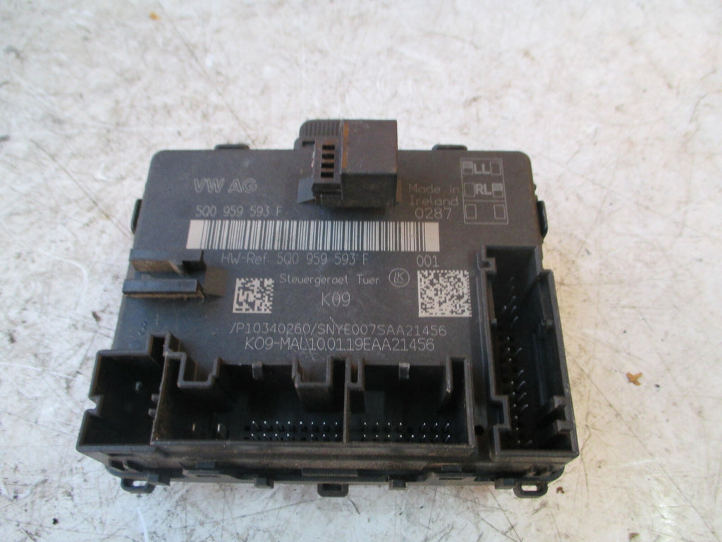 AUDI A3 2019 MK3 8V OSF DRIVER SIDE FRONT DOOR CONTROL MODULE UNIT 5Q0959593F
