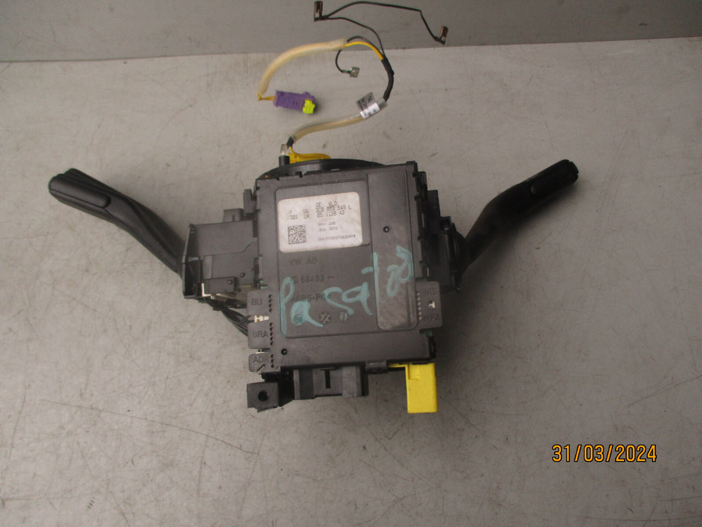 2008 VOLKSWAGEN PASSAT WIPER INDICATOR HEADLIGHT STALK & SQUIB RING 3C0959653B