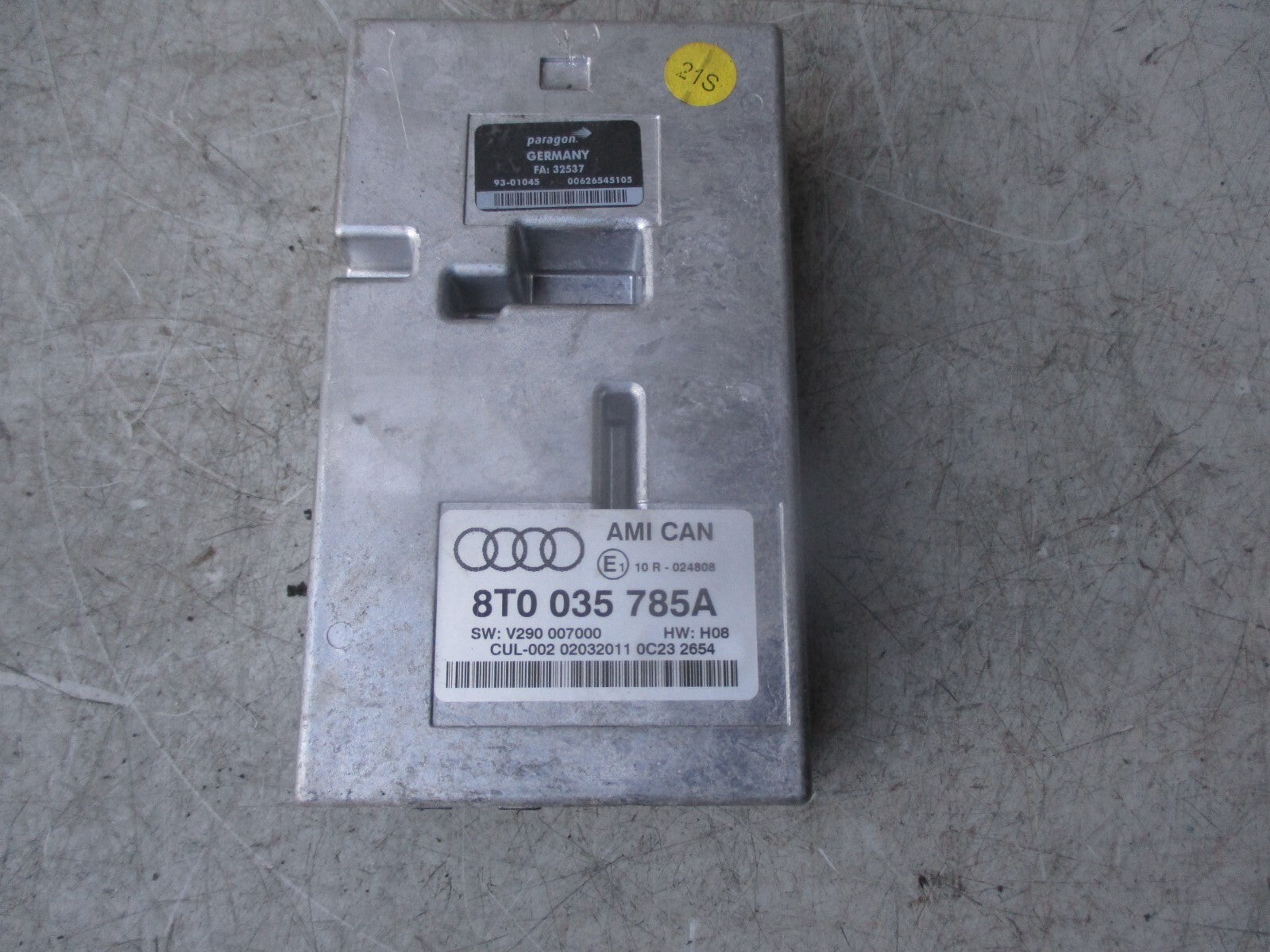 2011 AUDI A5 8T MULTIMEDIA INTERFACE CONTROL MODULE UNIT MMI 8T0035785A