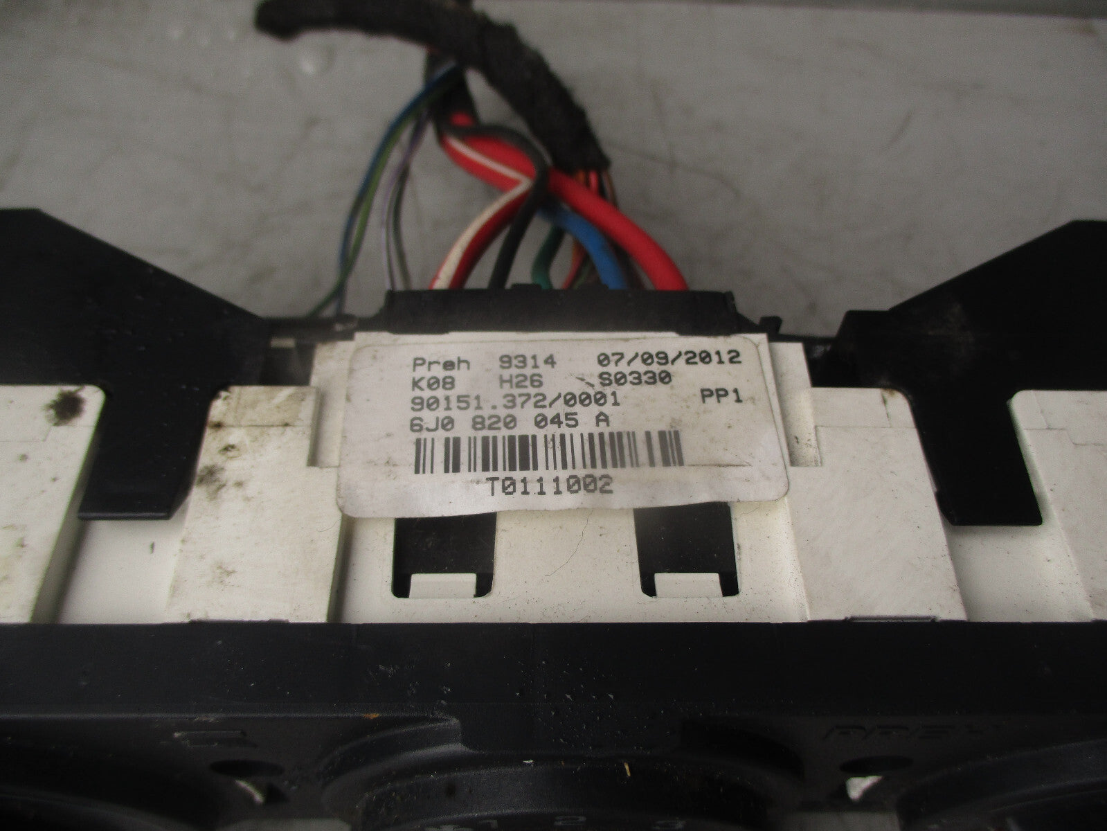 2012 SEAT IBIZA 6J AC HEATER CONTROL PANEL SWITCH 6J0820045A