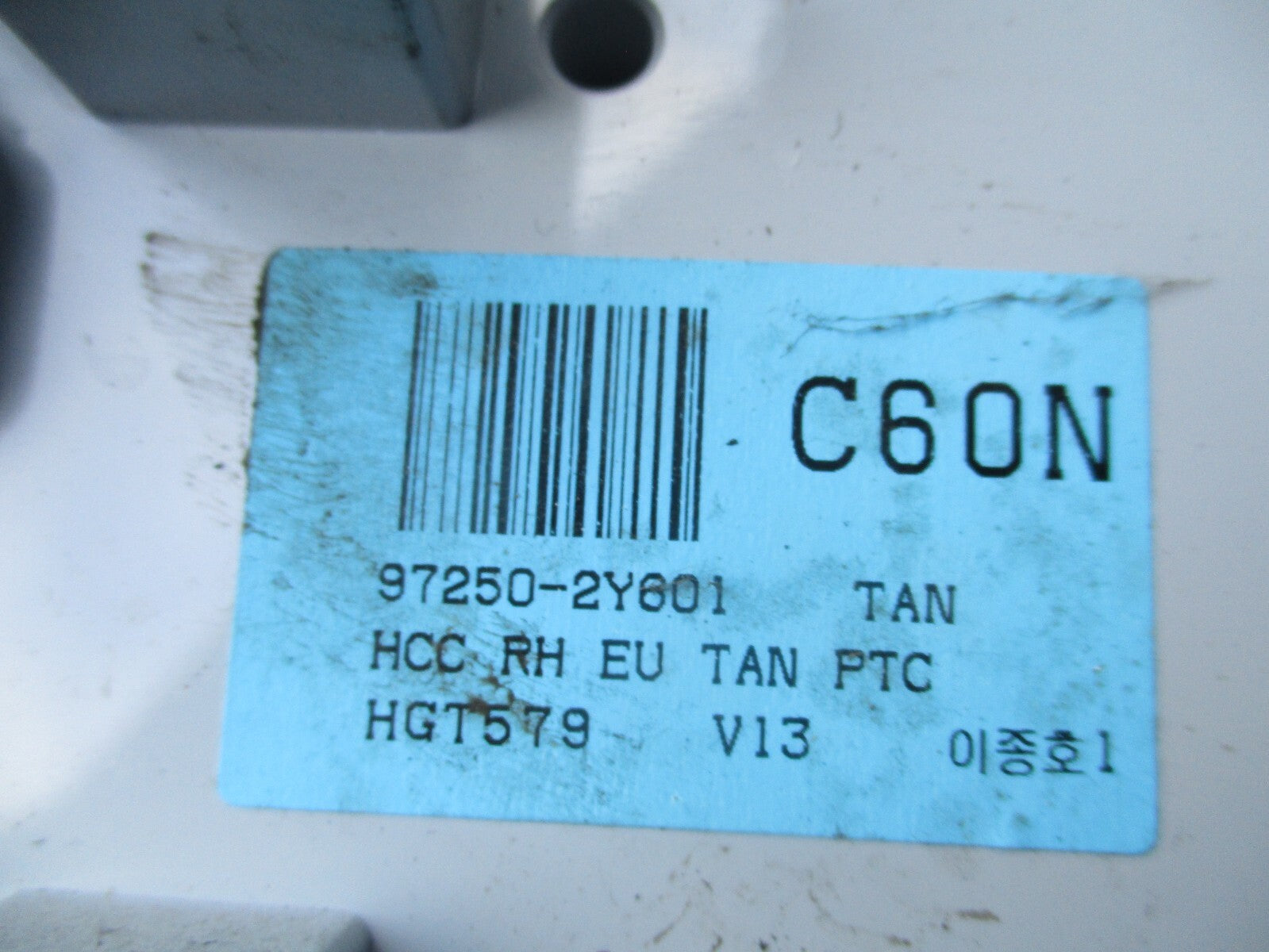2015 HYUNDAI I40 HEATER AC CONTROL PANEL 972502Y601