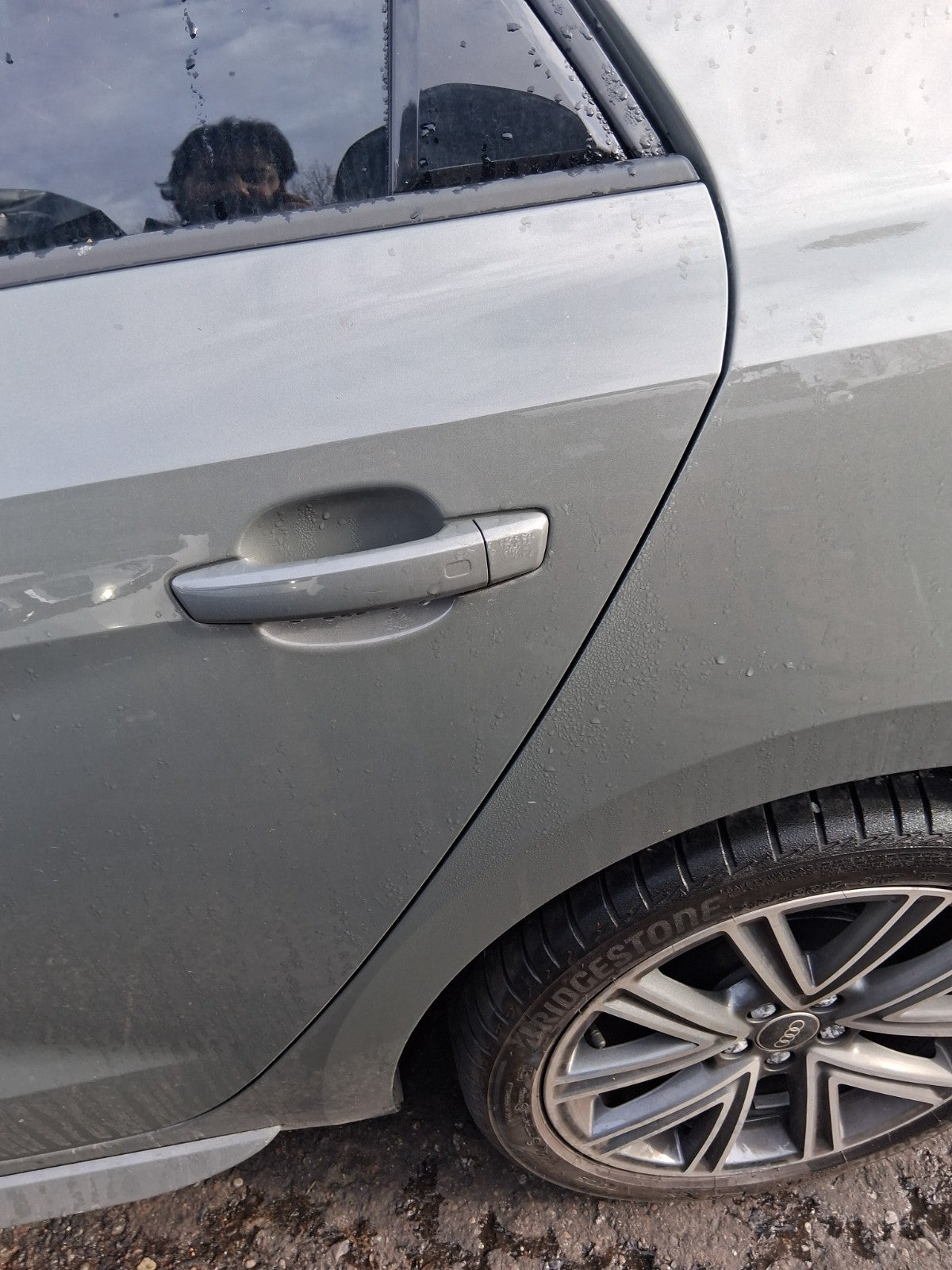 2024 AUDI A1 S LINE MK2 GB NSR PASSENGER SIDE REAR BARE DOOR CHRONOS GREY LX7G
