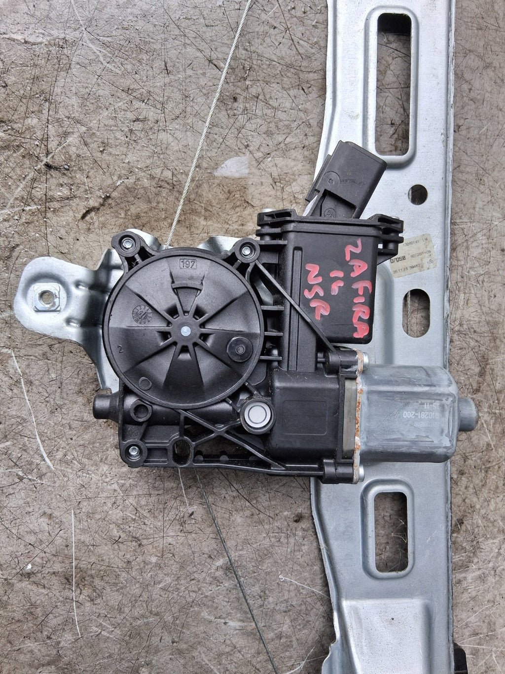 2016 VAUXHALL ZAFIRA C MK3 NSR PASSENGER REAR WINDOW MOTOR & REGULATOR 13260141